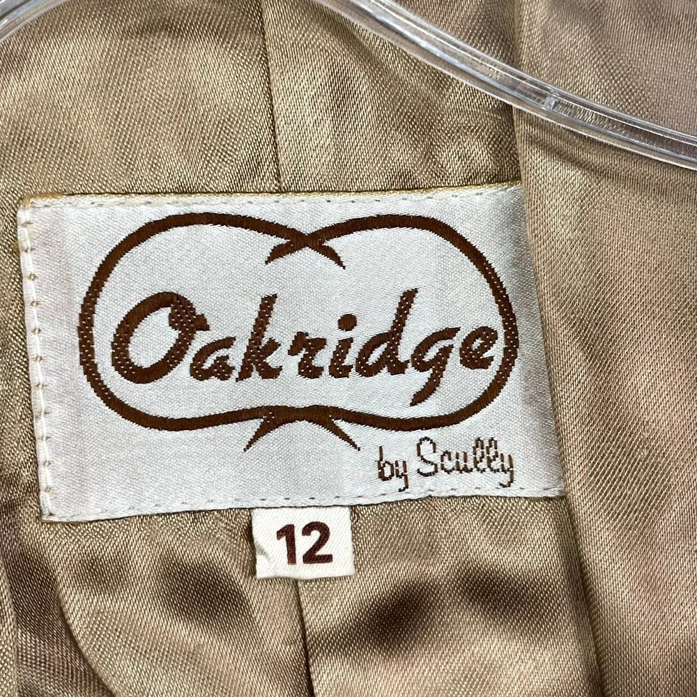 VTG Oakridge by Scully Western‎ Vest Youth Girls 12 Suede Fringe Western Riding